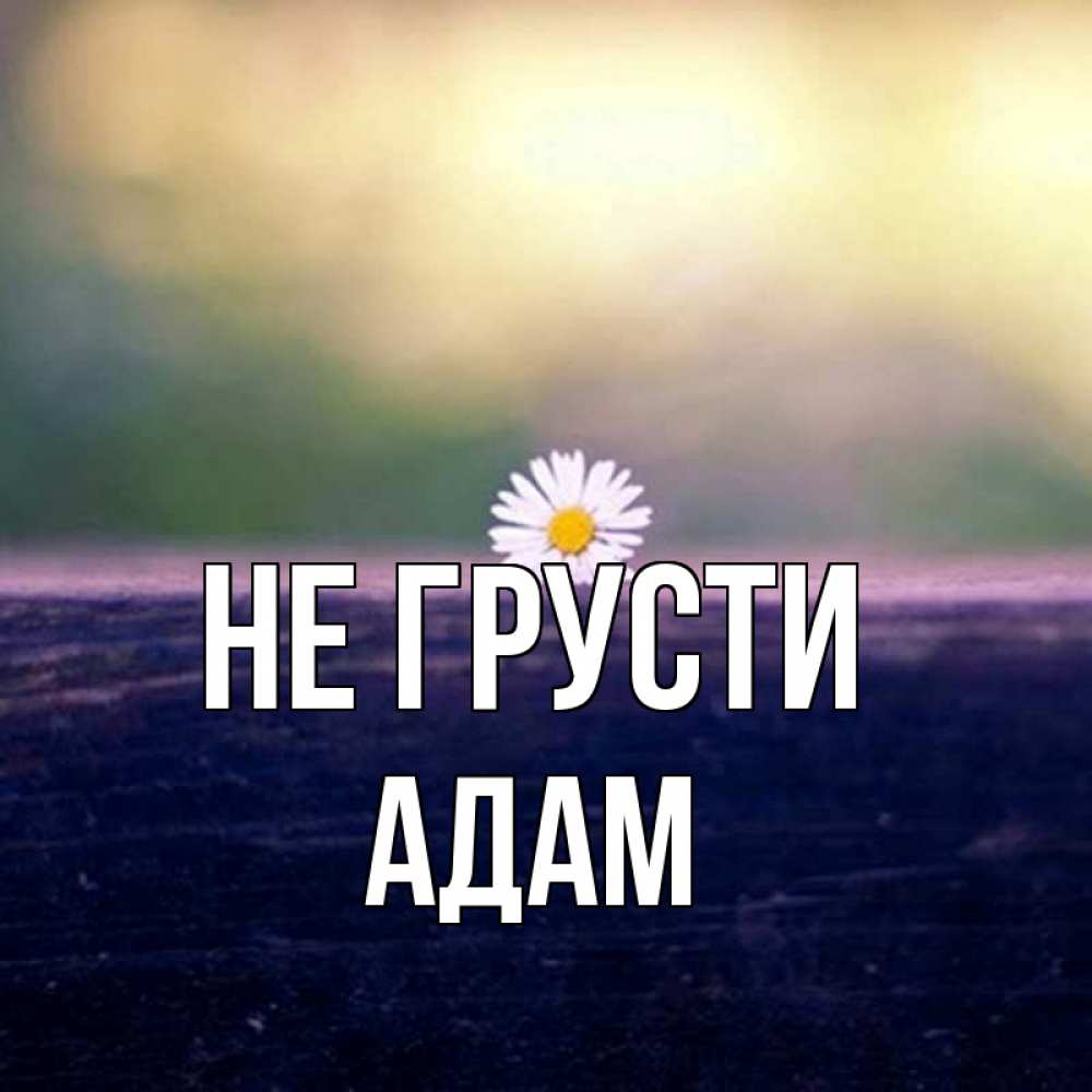 Открытка на каждый день с именем, Адам Не грусти красота Прикольная открытка с пожеланием онлайн скачать бесплатно 
