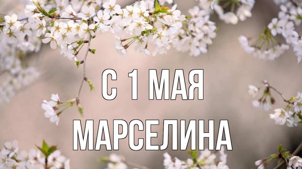 Открытка на каждый день с именем, Марселина С 1 мая С 1 мая Прикольная открытка с пожеланием онлайн скачать бесплатно 