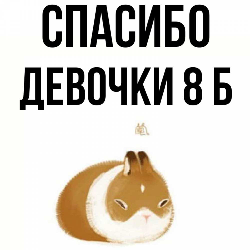 Картинка Спасибо, Девочки 8 б