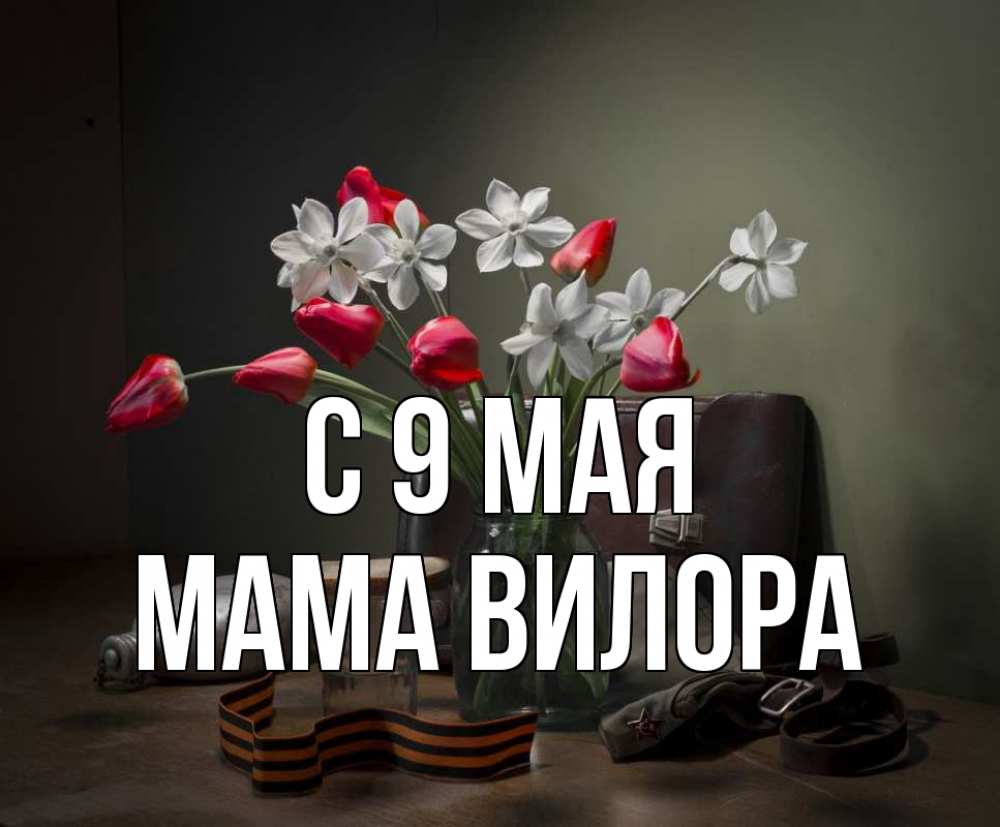 Открытка на каждый день с именем, Мама-Вилора С 9 мая 9 мая Прикольная открытка с пожеланием онлайн скачать бесплатно 