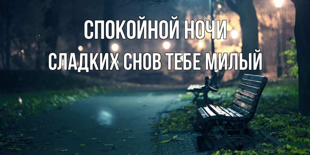 Картинка Спокойной ночи,  сладких снов тебе милый