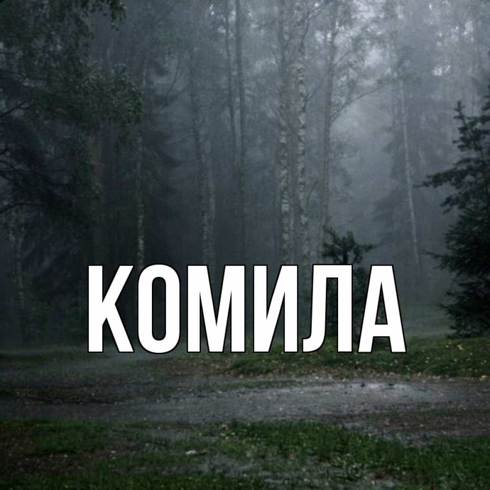 Открытка на каждый день с именем, Комила Главная одна и плохо мне Прикольная открытка с пожеланием онлайн скачать бесплатно 