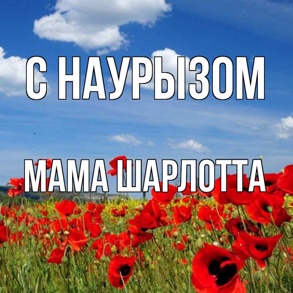 Открытка на каждый день с именем, Мама-Шарлотта С наурызом праздник весны наурыз очень красивая картинка Прикольная открытка с пожеланием онлайн скачать бесплатно 