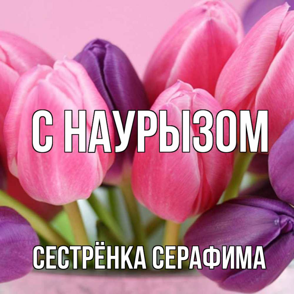 Открытка на каждый день с именем, Сестрёнка-Серафима С наурызом маме 1 Прикольная открытка с пожеланием онлайн скачать бесплатно 