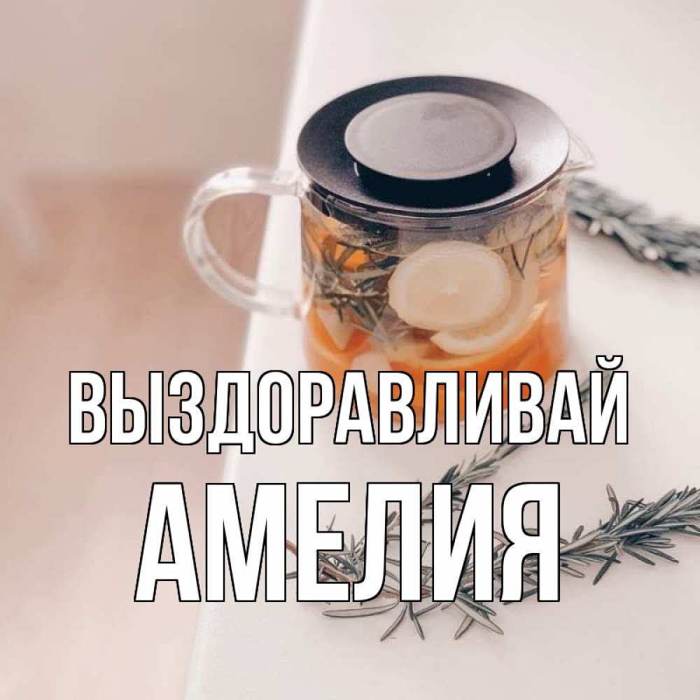 Открытка на каждый день с именем, Амелия Выздоравливай ну вы там держитесь Прикольная открытка с пожеланием онлайн скачать бесплатно 