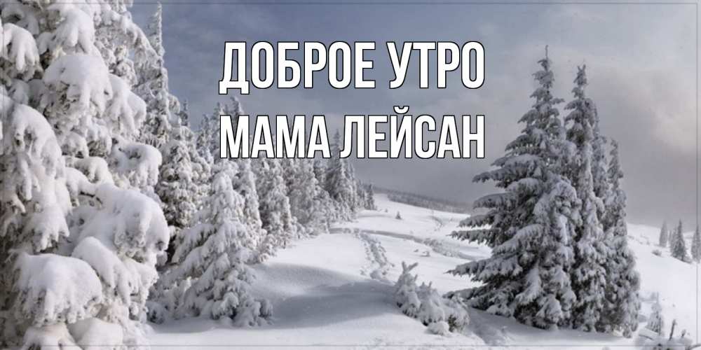 Открытка на каждый день с именем, Мама-Лейсан Доброе утро пасмурное утро Прикольная открытка с пожеланием онлайн скачать бесплатно 