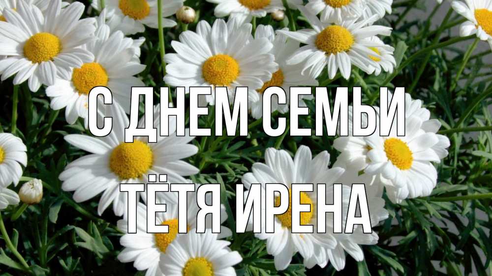 Открытка на каждый день с именем, Тётя-Ирена С днем семьи с днем семьи Прикольная открытка с пожеланием онлайн скачать бесплатно 