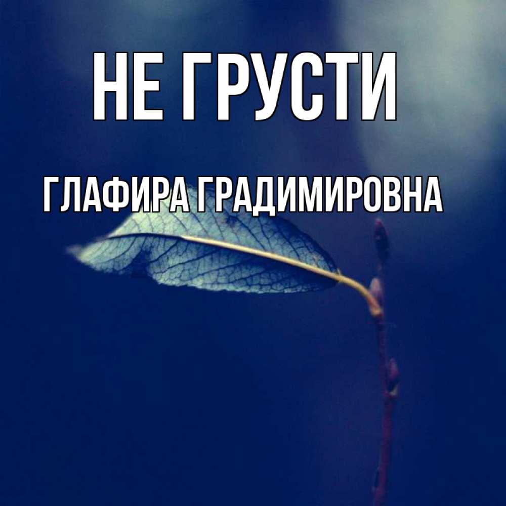 Картинка Не грусти, Глафира Градимировна