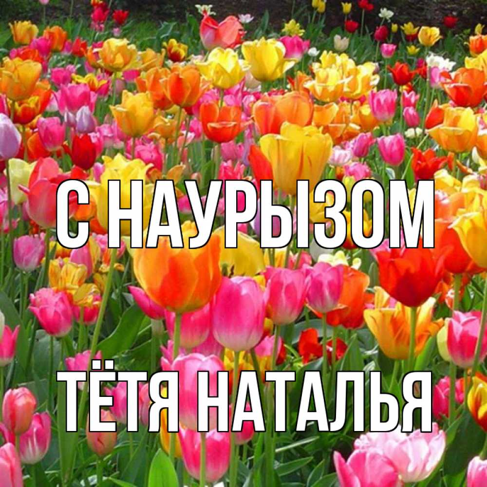 Открытка на каждый день с именем, Тётя-Наталья С наурызом праздник весны наурыз 4 Прикольная открытка с пожеланием онлайн скачать бесплатно 