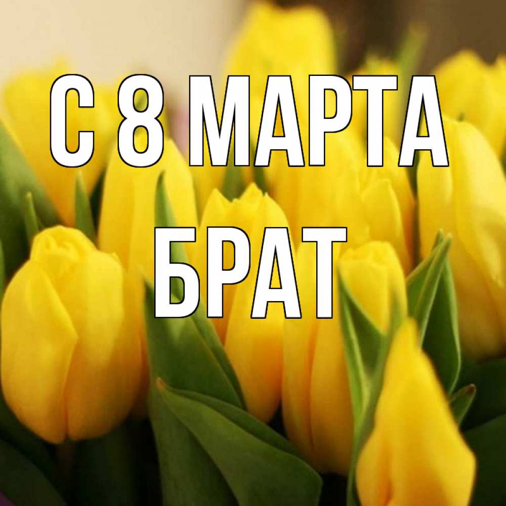 Открытка на каждый день с именем, Брат С 8 марта цветы Прикольная открытка с пожеланием онлайн скачать бесплатно 