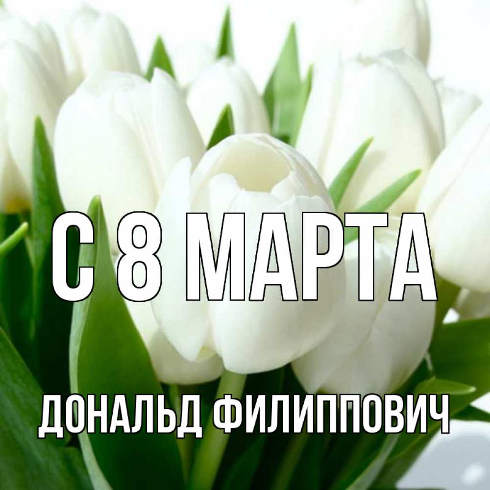 Картинка С 8 марта, Дональд Филиппович