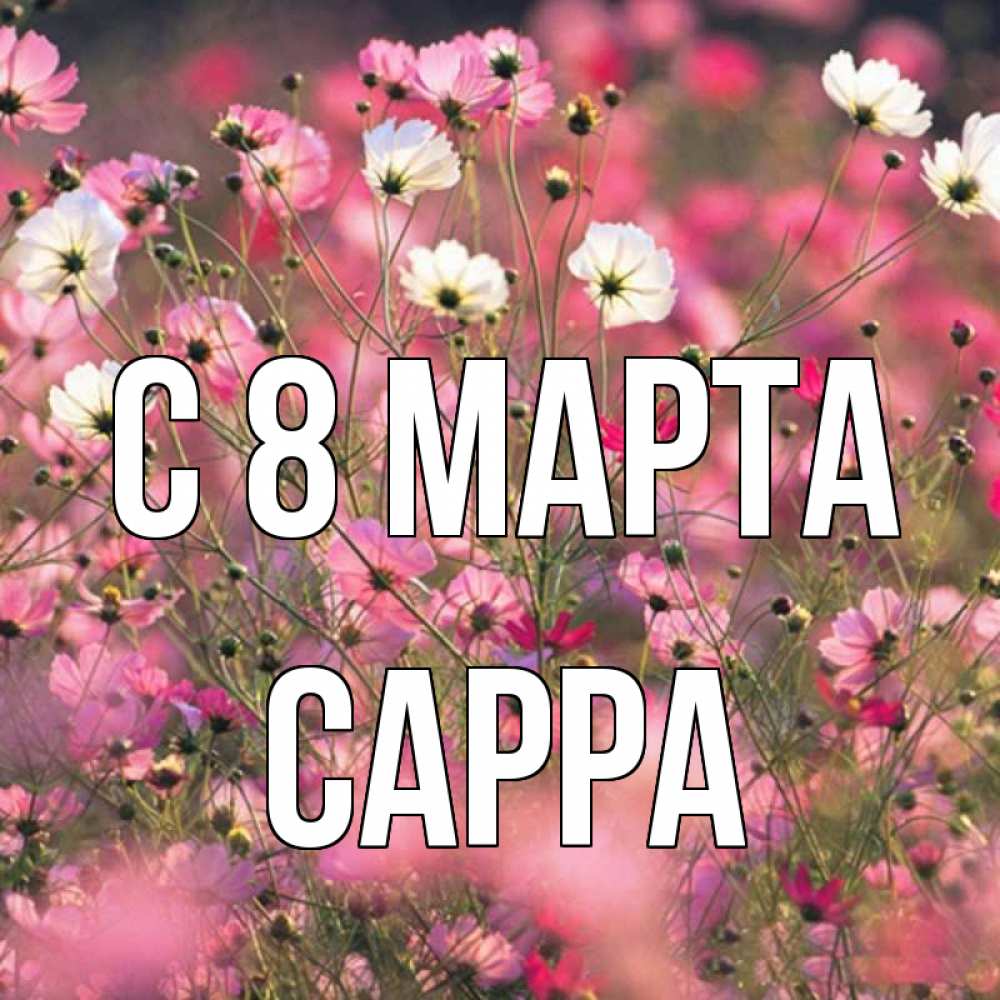 Открытка на каждый день с именем, Сарра С 8 марта красиво 1 Прикольная открытка с пожеланием онлайн скачать бесплатно 