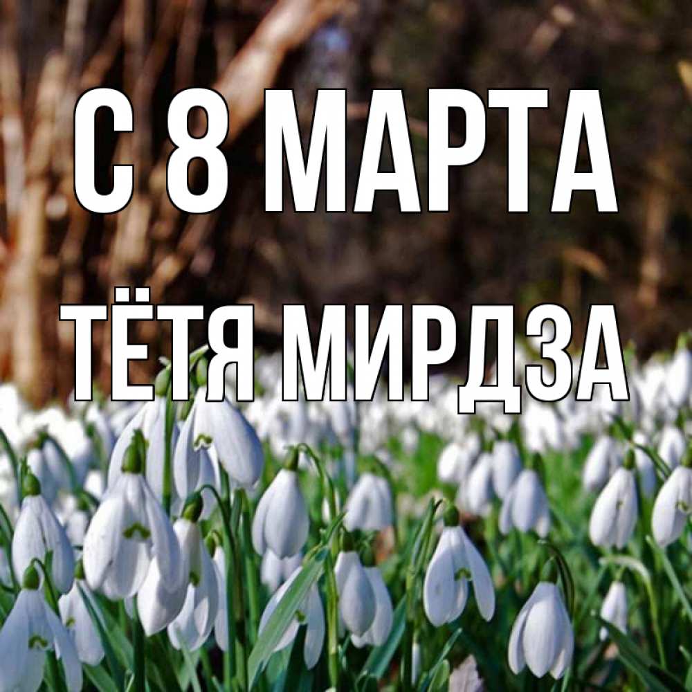 Картинка С 8 МАРТА, Тётя Мирдза