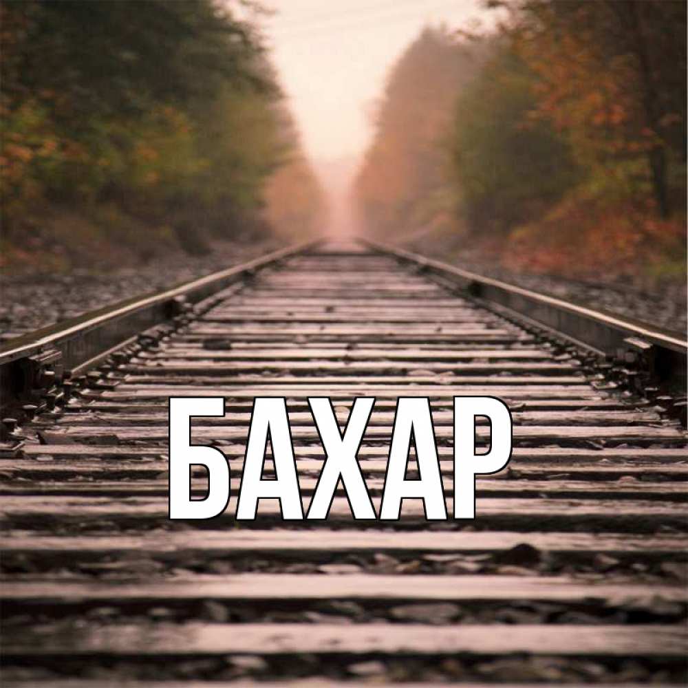 Открытка на каждый день с именем, Бахар Главная лес и железная дорога Прикольная открытка с пожеланием онлайн скачать бесплатно 