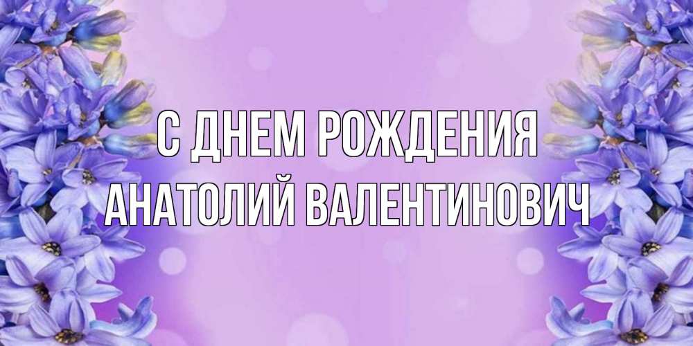 Картинка С днем рождения, Анатолий Валентинович