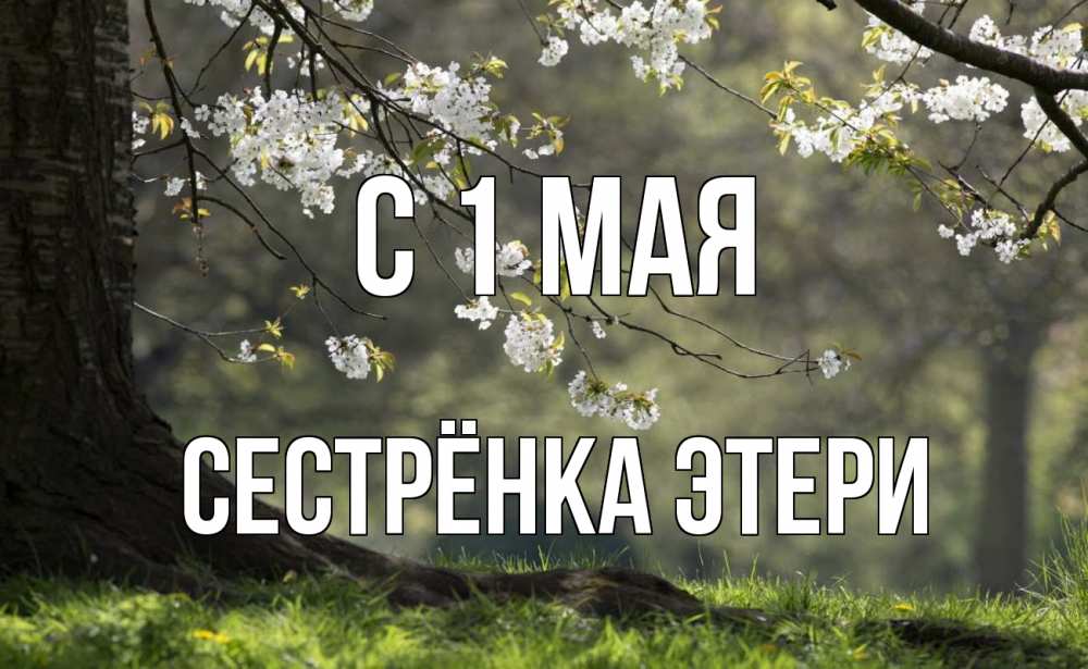Открытка на каждый день с именем, Сестрёнка-Этери С 1 мая С 1 мая Прикольная открытка с пожеланием онлайн скачать бесплатно 