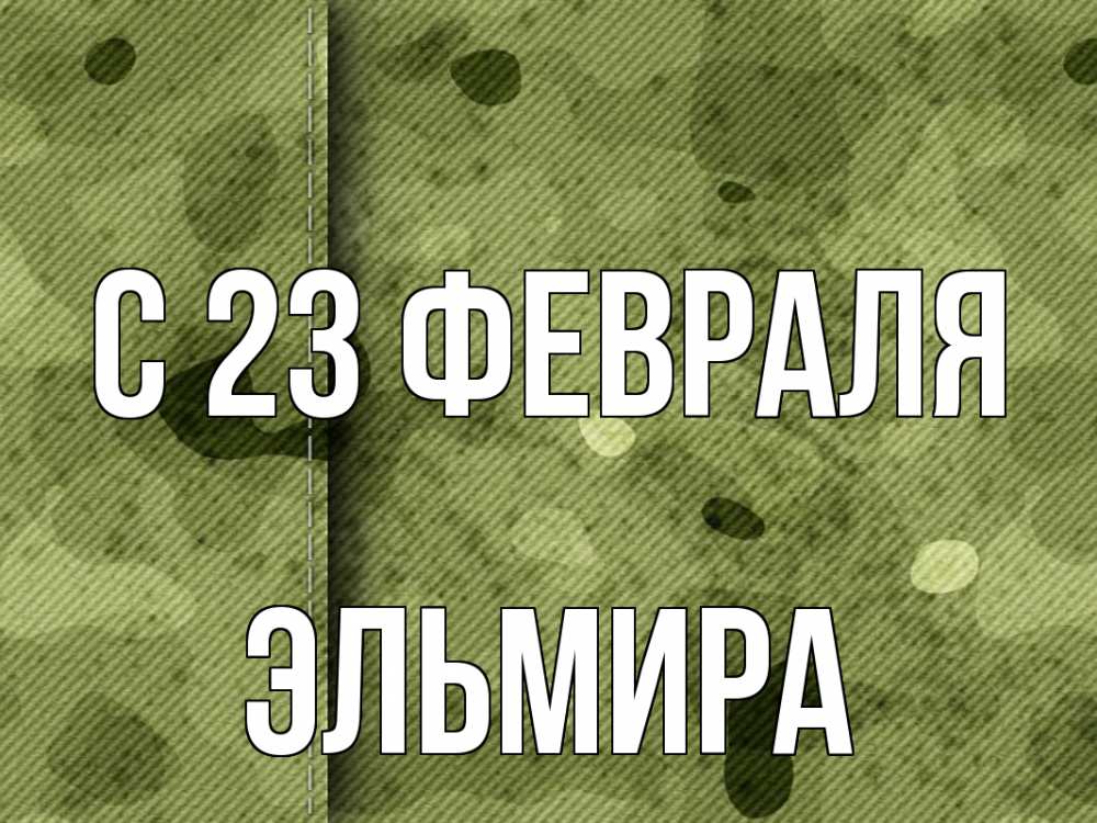 Открытка на каждый день с именем, Эльмира С 23 февраля 23 февраля Прикольная открытка с пожеланием онлайн скачать бесплатно 