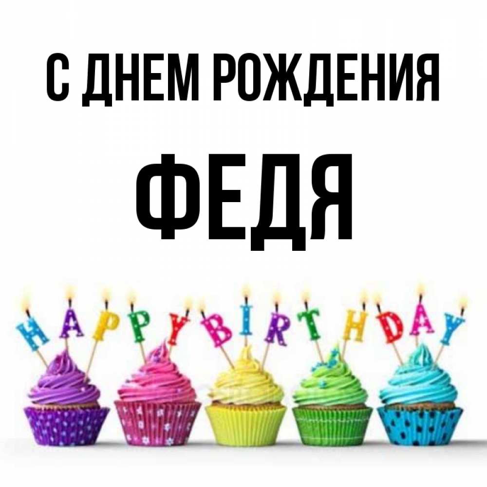 Картинки с днем рождения феденька