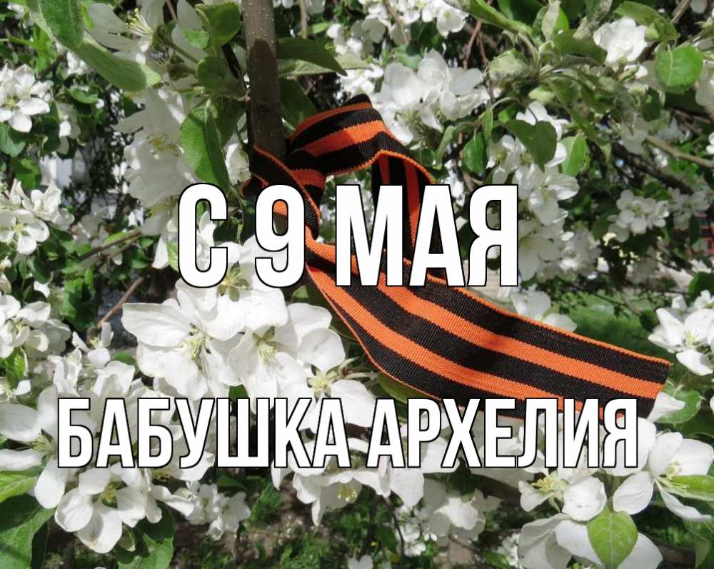 Открытка на каждый день с именем, Бабушка-Архелия С 9 мая 9 мая Прикольная открытка с пожеланием онлайн скачать бесплатно 