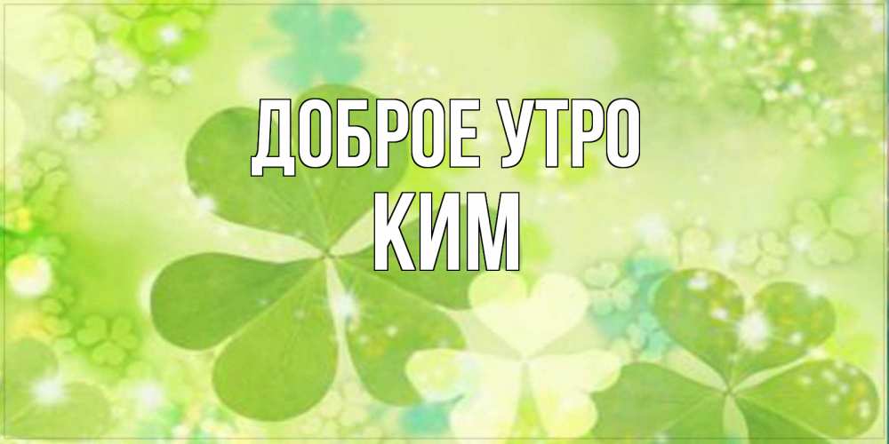 Открытка на каждый день с именем, Ким Доброе утро открытка с листьями летними зелеными Прикольная открытка с пожеланием онлайн скачать бесплатно 