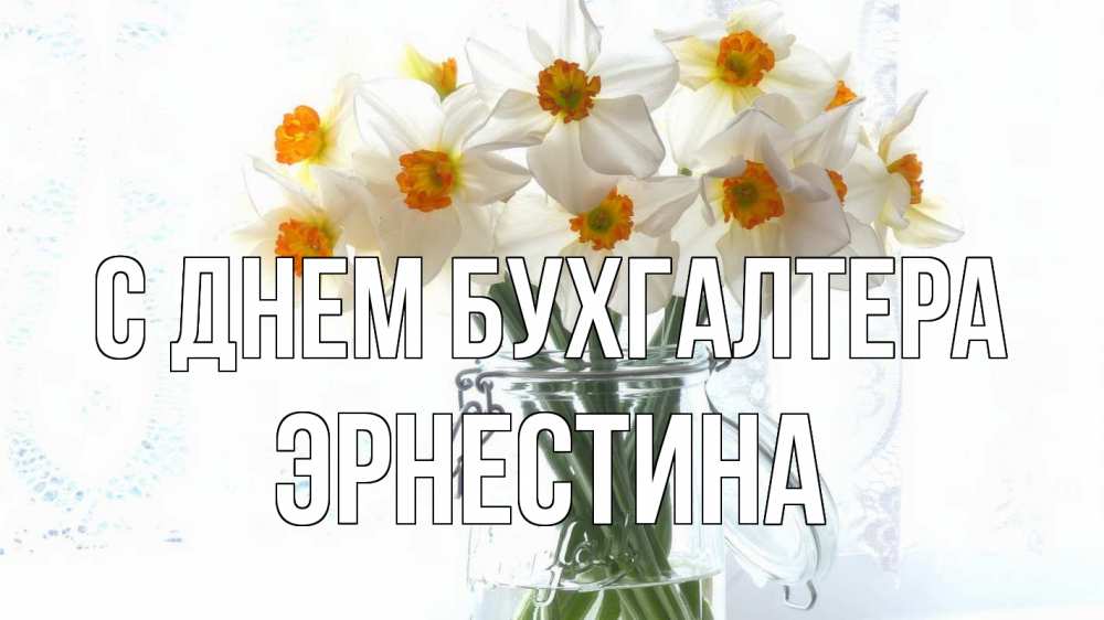 Открытка на каждый день с именем, Эрнестина С днем бухгалтера с днем бухгалтера Прикольная открытка с пожеланием онлайн скачать бесплатно 