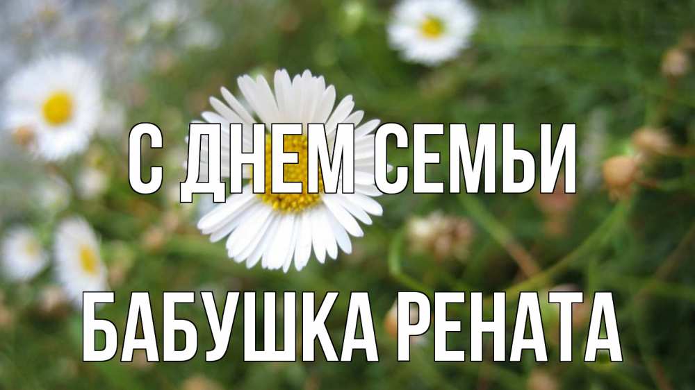Открытка на каждый день с именем, Бабушка-Рената С днем семьи с днем семьи Прикольная открытка с пожеланием онлайн скачать бесплатно 