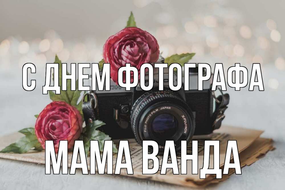 Открытка на каждый день с именем, Мама-Ванда С днем фотографа с днем фотографа Прикольная открытка с пожеланием онлайн скачать бесплатно 