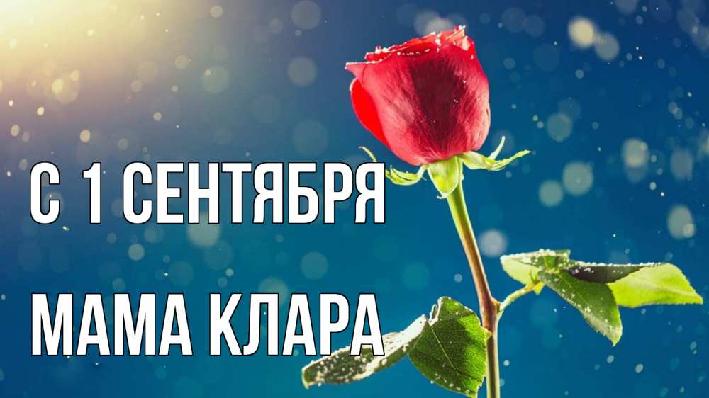 Открытка на каждый день с именем, Мама-Клара С 1 сентября с днем знаний Прикольная открытка с пожеланием онлайн скачать бесплатно 