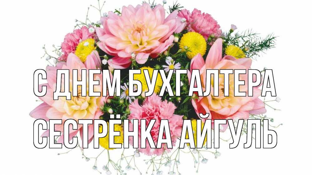 Открытка на каждый день с именем, Сестрёнка-Айгуль С днем бухгалтера с днем бухгалтера Прикольная открытка с пожеланием онлайн скачать бесплатно 