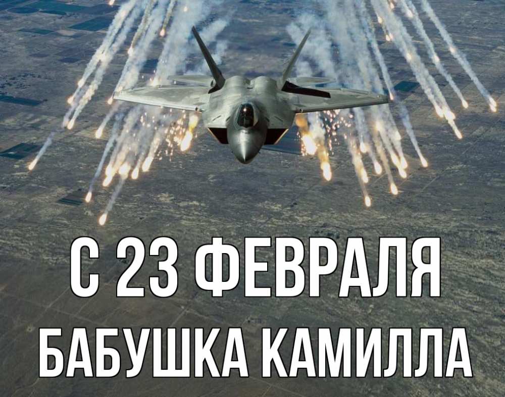 Открытка на каждый день с именем, Бабушка-Камилла С 23 февраля 23 февраля Прикольная открытка с пожеланием онлайн скачать бесплатно 