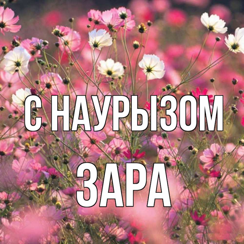 Открытка на каждый день с именем, Зара С наурызом красиво 1 Прикольная открытка с пожеланием онлайн скачать бесплатно 