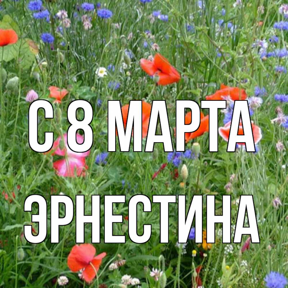 Открытка на каждый день с именем, Эрнестина С 8 МАРТА международный женский день 4 Прикольная открытка с пожеланием онлайн скачать бесплатно 