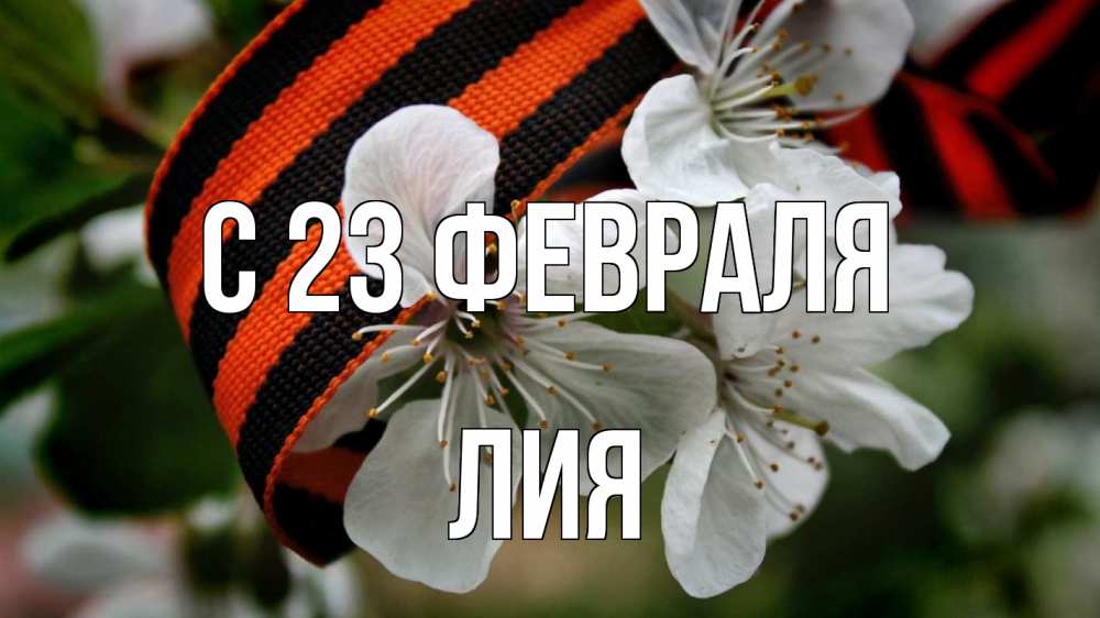 Открытка на каждый день с именем, Лия С 23 февраля 23 февраля Прикольная открытка с пожеланием онлайн скачать бесплатно 