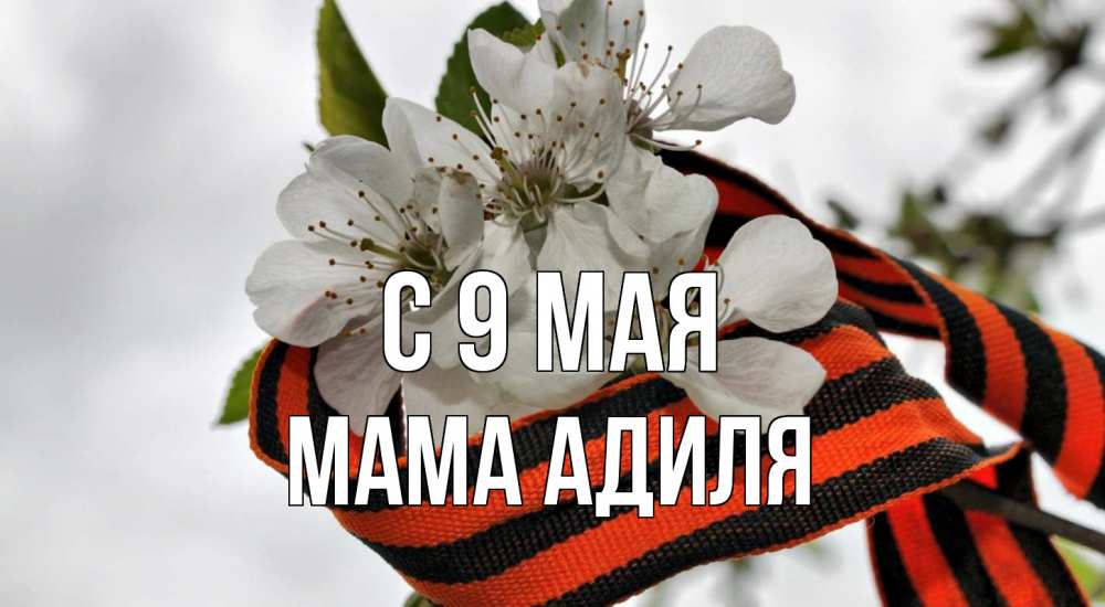 Открытка на каждый день с именем, Мама-Адиля С 9 мая 9 мая Прикольная открытка с пожеланием онлайн скачать бесплатно 