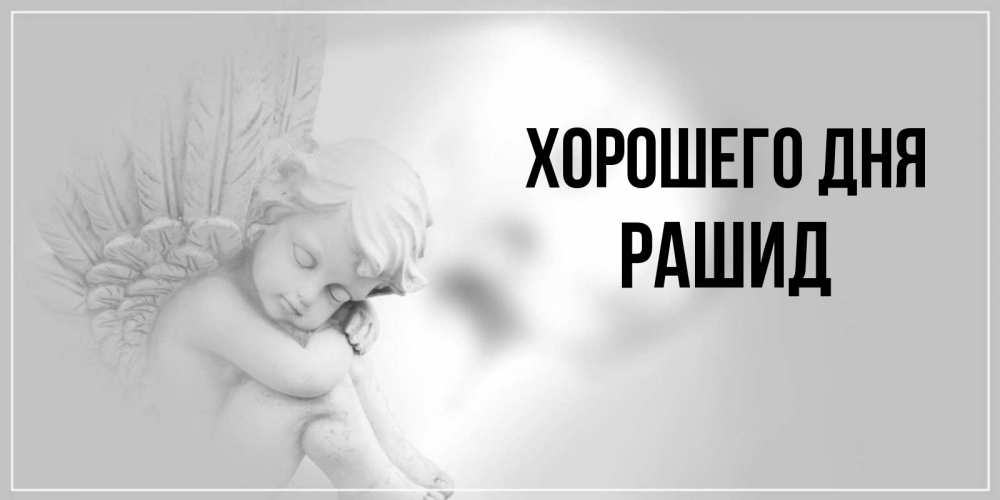 Открытка на каждый день с именем, Рашид Хорошего дня ангел Прикольная открытка с пожеланием онлайн скачать бесплатно 