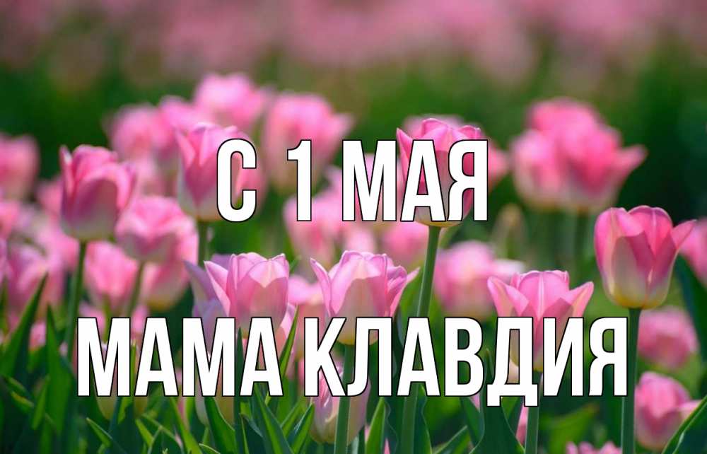 Открытка на каждый день с именем, Мама-Клавдия С 1 мая С 1 мая Прикольная открытка с пожеланием онлайн скачать бесплатно 