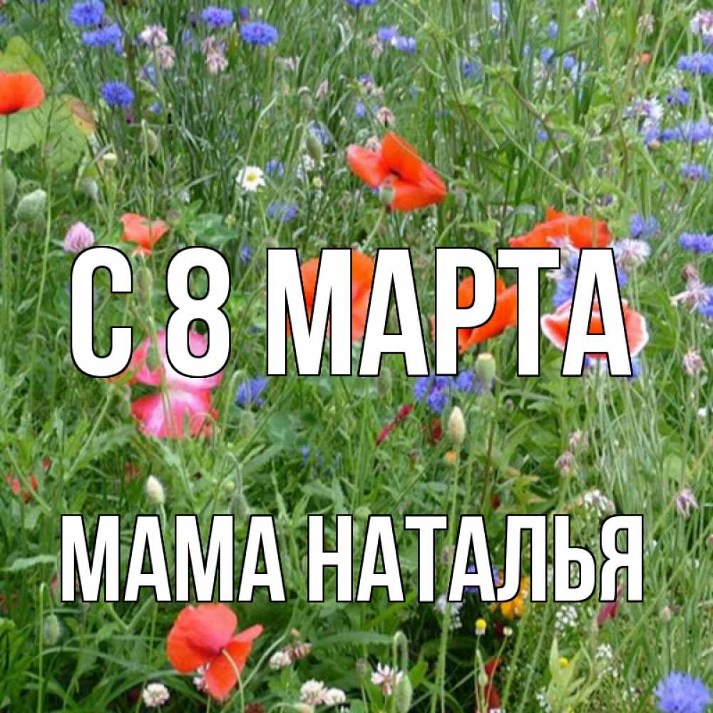 Открытка на каждый день с именем, Мама-Наталья С 8 МАРТА международный женский день 4 Прикольная открытка с пожеланием онлайн скачать бесплатно 