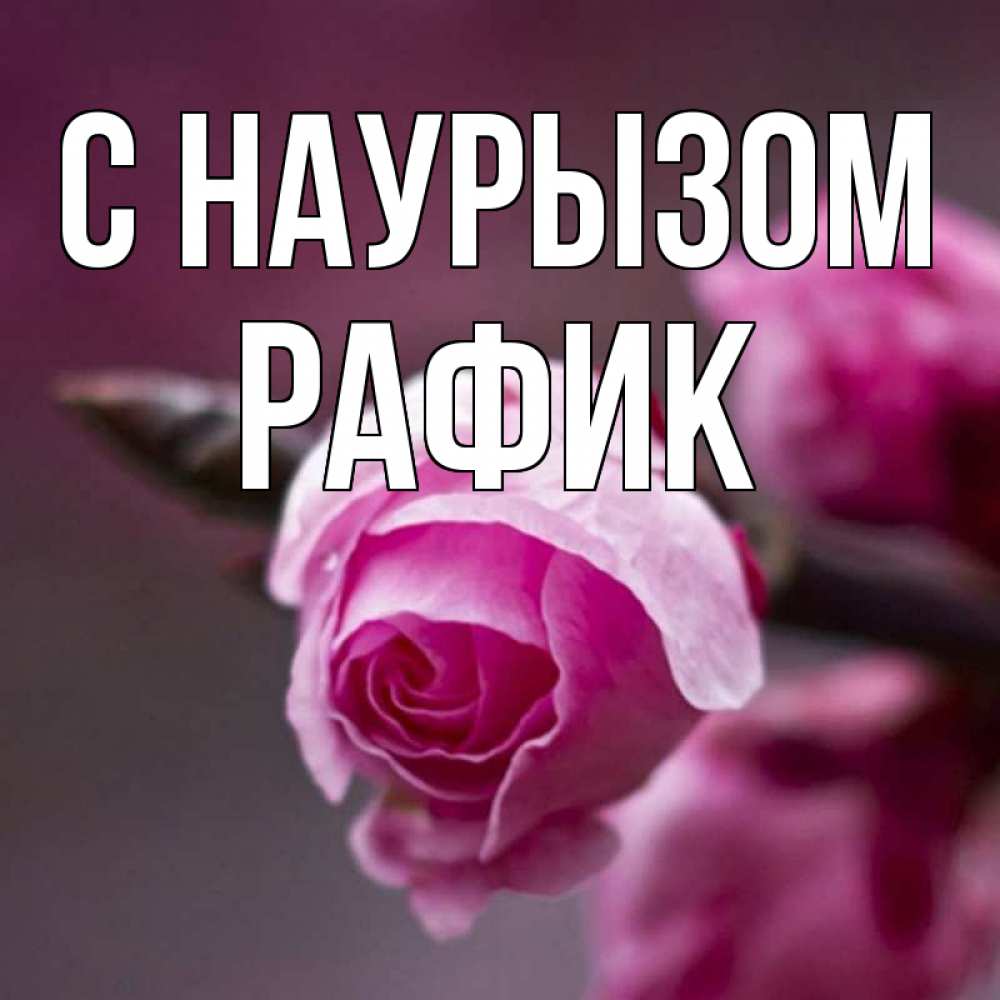 Открытка на каждый день с именем, Рафик С наурызом весна Прикольная открытка с пожеланием онлайн скачать бесплатно 