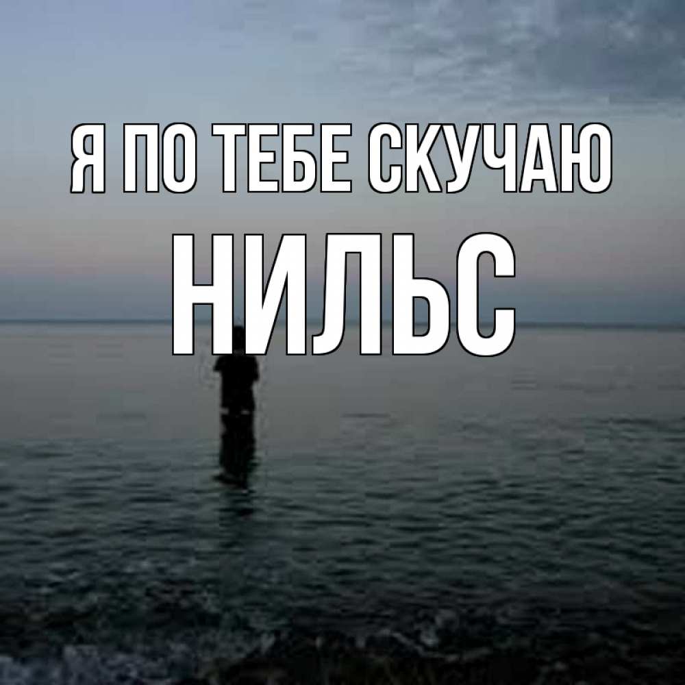 Открытка на каждый день с именем, Нильс Я по тебе скучаю скука Прикольная открытка с пожеланием онлайн скачать бесплатно 