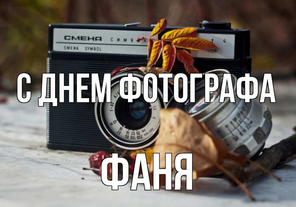 Открытка на каждый день с именем, Фаня С днем фотографа с днем фотографа Прикольная открытка с пожеланием онлайн скачать бесплатно 