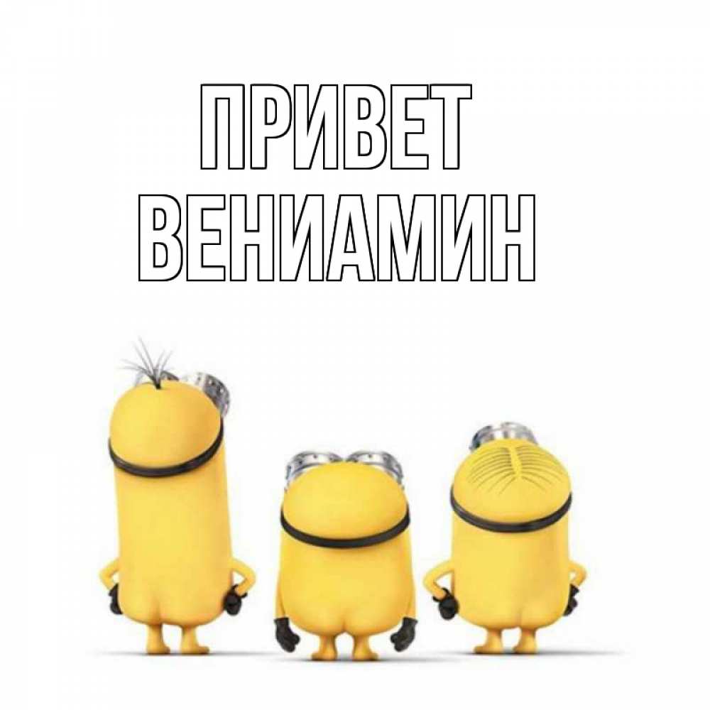 Открытка на каждый день с именем, Вениамин Привет приветики Прикольная открытка с пожеланием онлайн скачать бесплатно 