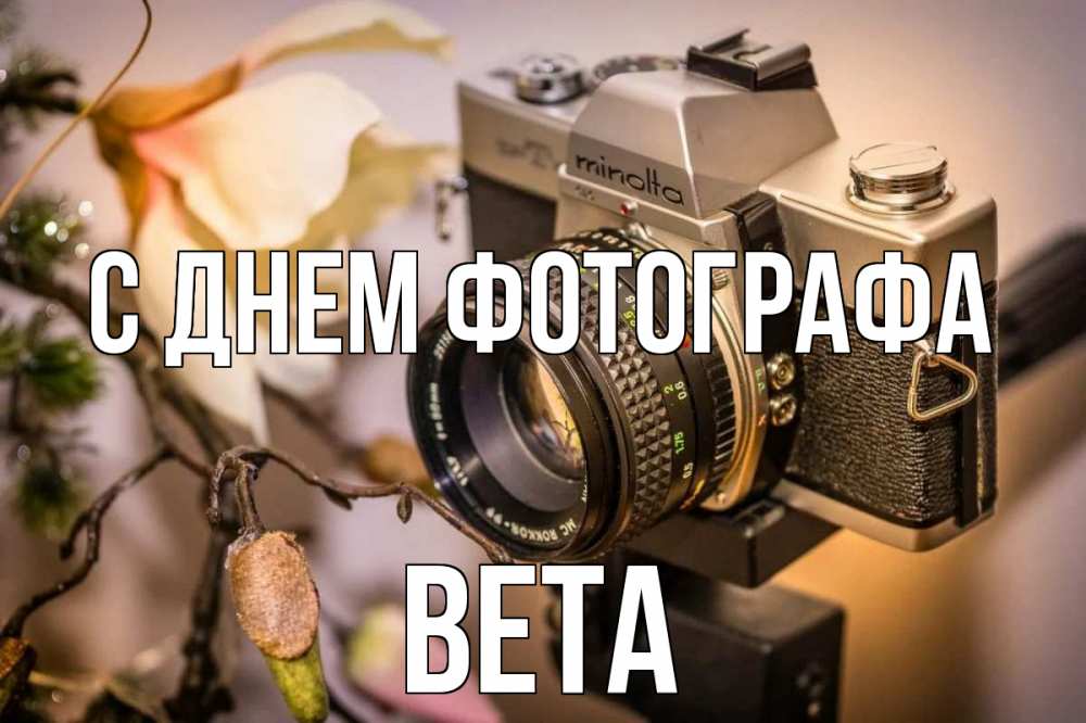 Открытка на каждый день с именем, Вета С днем фотографа с днем фотографа 1 Прикольная открытка с пожеланием онлайн скачать бесплатно 