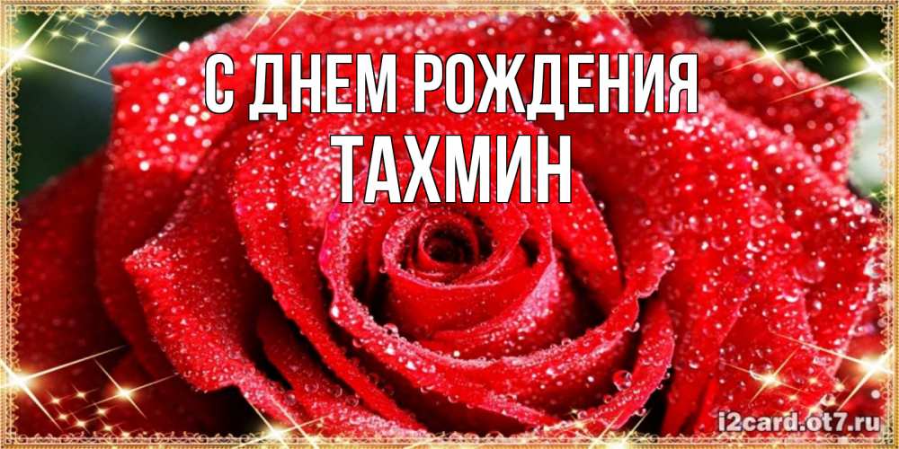 Открытка на каждый день с именем, Тахмин С днем рождения роса и роза. открытка с красивой розой Прикольная открытка с пожеланием онлайн скачать бесплатно 