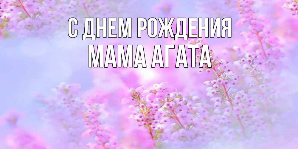 Открытка на каждый день с именем, Мама-Агата С днем рождения красивая открытка с мелкими цветами Прикольная открытка с пожеланием онлайн скачать бесплатно 