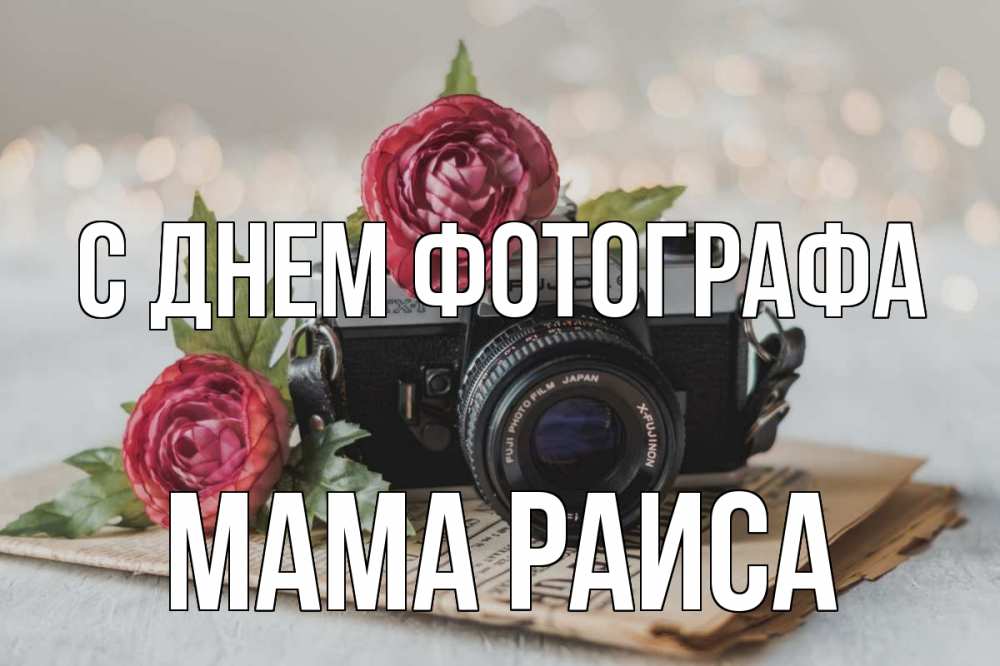 Открытка на каждый день с именем, Мама-Раиса С днем фотографа с днем фотографа Прикольная открытка с пожеланием онлайн скачать бесплатно 