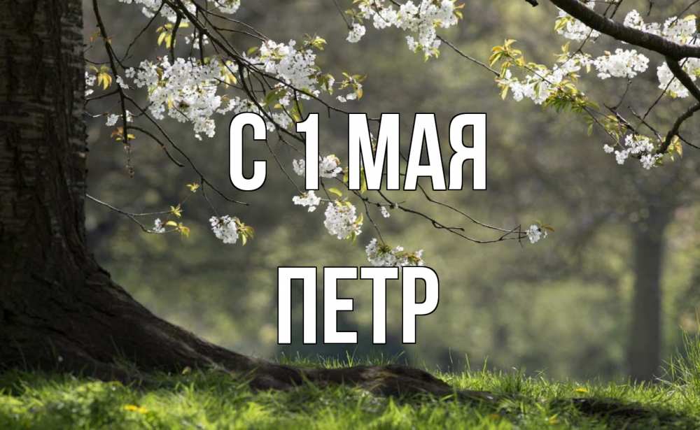 Открытка на каждый день с именем, Петр С 1 мая С 1 мая Прикольная открытка с пожеланием онлайн скачать бесплатно 