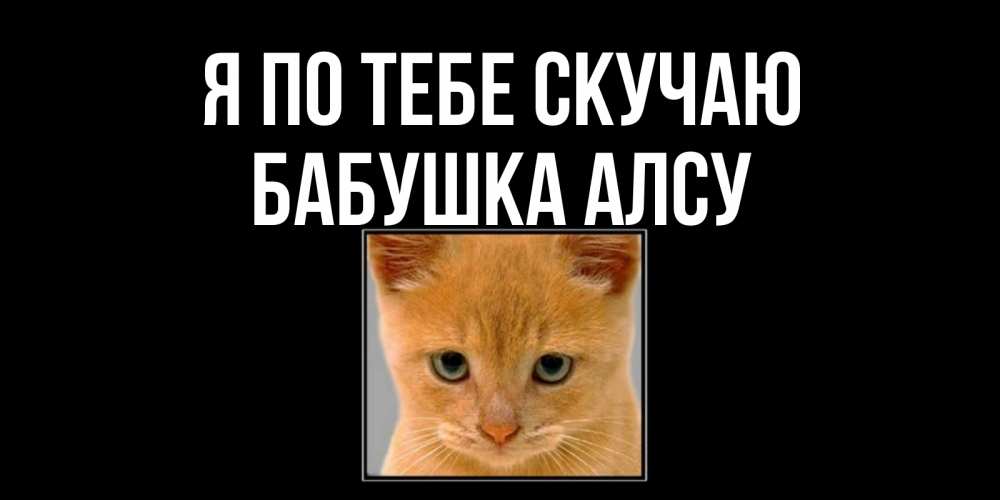 Открытка на каждый день с именем, Бабушка-Алсу Я по тебе скучаю открытки рыжий котенок скучает по тебе Прикольная открытка с пожеланием онлайн скачать бесплатно 