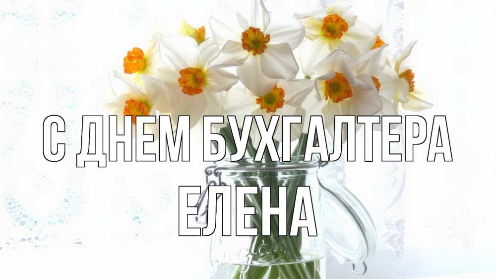 Открытка на каждый день с именем, Елена С днем бухгалтера с днем бухгалтера Прикольная открытка с пожеланием онлайн скачать бесплатно 