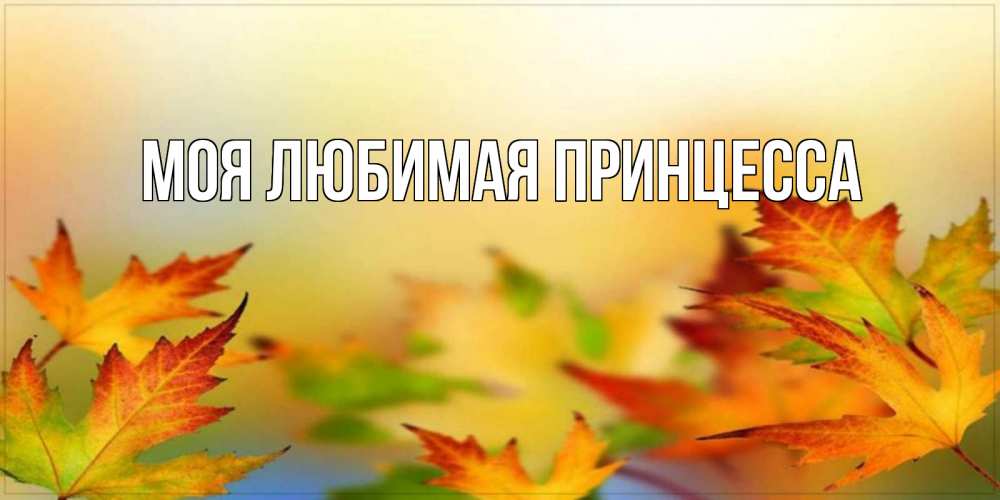 Открытка на каждый день с именем, Моя-Любимая-Принцесса Главная открытка с пожеланием хорошего осеннего дня Прикольная открытка с пожеланием онлайн скачать бесплатно 