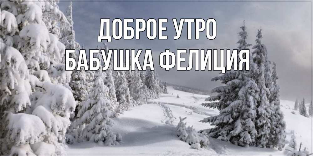 Открытка на каждый день с именем, Бабушка-Фелиция Доброе утро пасмурное утро Прикольная открытка с пожеланием онлайн скачать бесплатно 